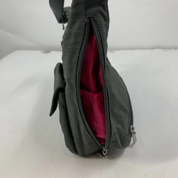 Baggallini Women's Travel Tote Canvas Zipper Crossbody Bag Zip - Picture 11 of 15